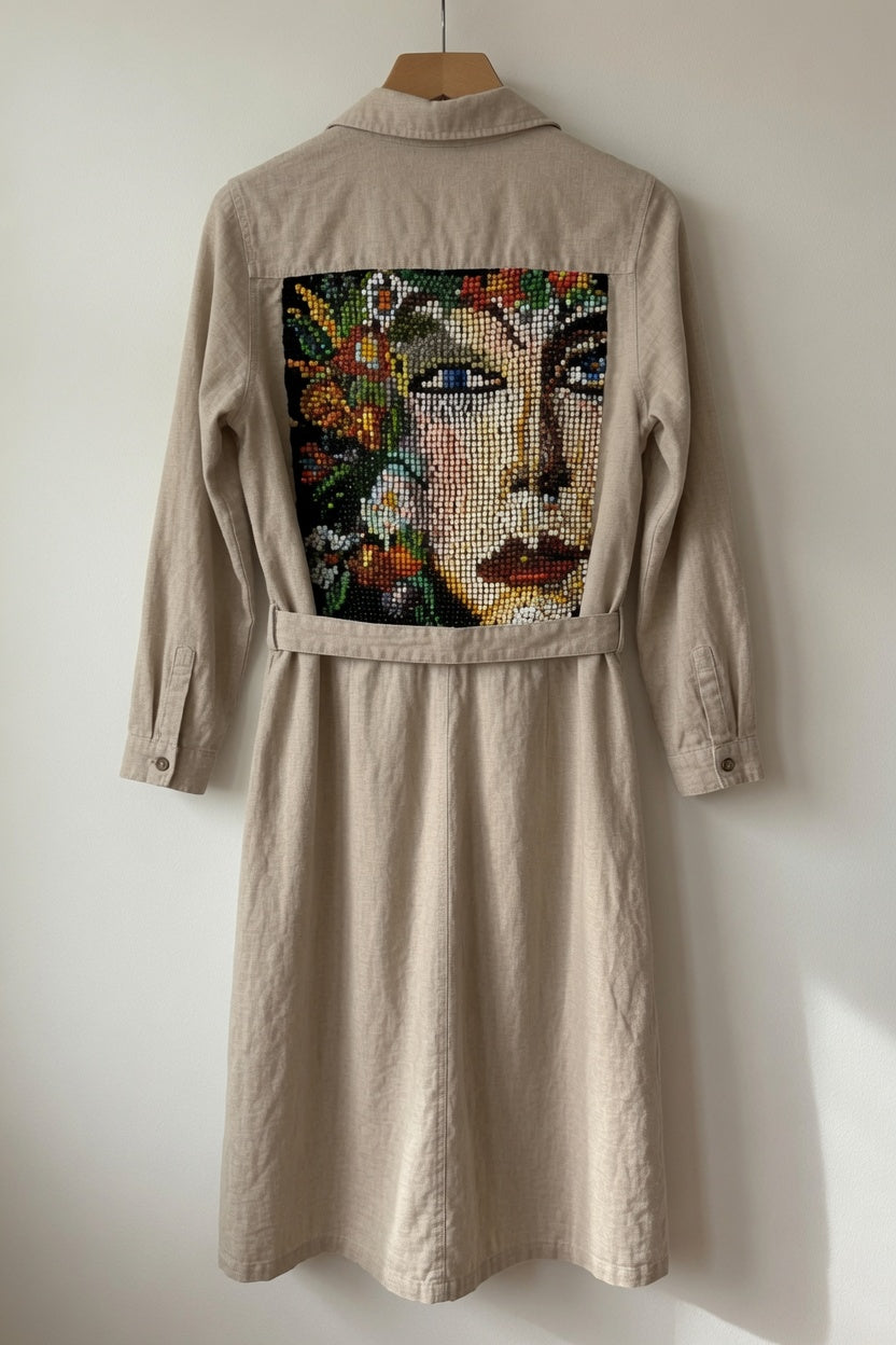 Dress with art image